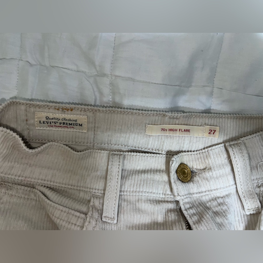 70'S HIGH RISE FLARE CORDUROY WOMEN'S JEANS - Picture 5 of 7